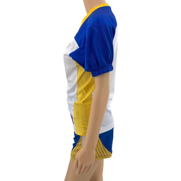 Game Gear XS Blue White VINTAGE Powder Puff Football Jr. Cougars Outfit Set - Picture 3 of 7